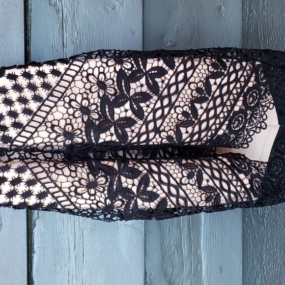 ASTR THE LABEL Black Hi-Lo Lace Bodycon Cocktail Dress sz XS Women's Evening - Picture 5 of 10